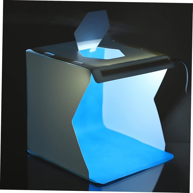 طقم إضاءة LED للتصوير الفوتوграفي قابل للطي مع خلفيات للمجوهرات والساعات والحرف اليدوية، محمول عالي السطوع - Image 4